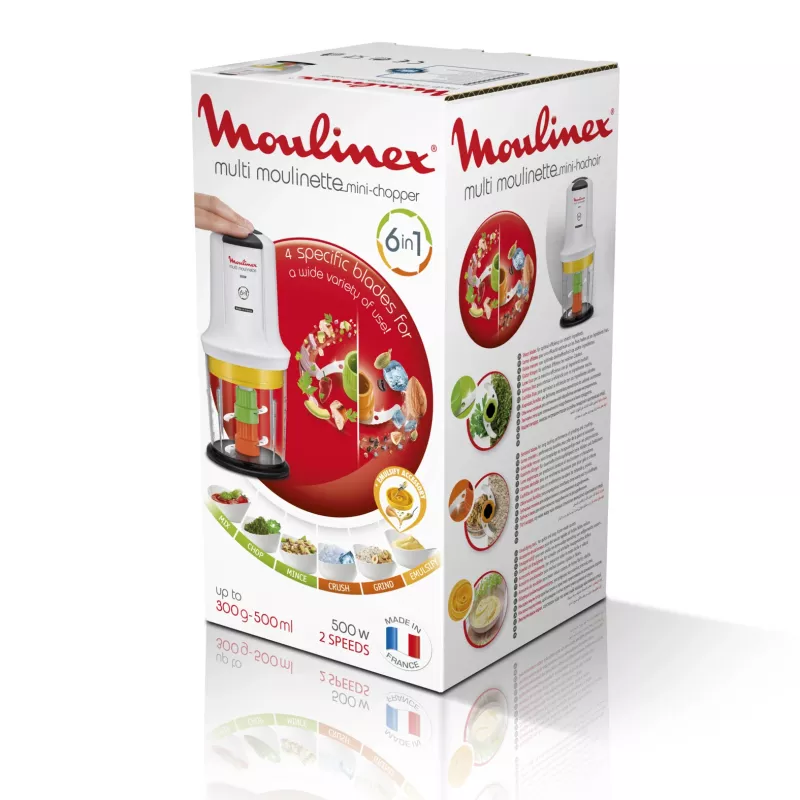 Elektrinis maisto smulkintuvas Moulinex AT7231 0,5L 500W Baltas