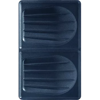 Pakaitinė plokštė Tefal XA800112, skirta Snack Collection / SnackTime – juoda, 242×155×44 mm, 2 vnt. pakuotėje