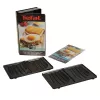 Pakaitinė plokštė Tefal XA800112, skirta Snack Collection / SnackTime – juoda, 242×155×44 mm, 2 vnt. pakuotėje