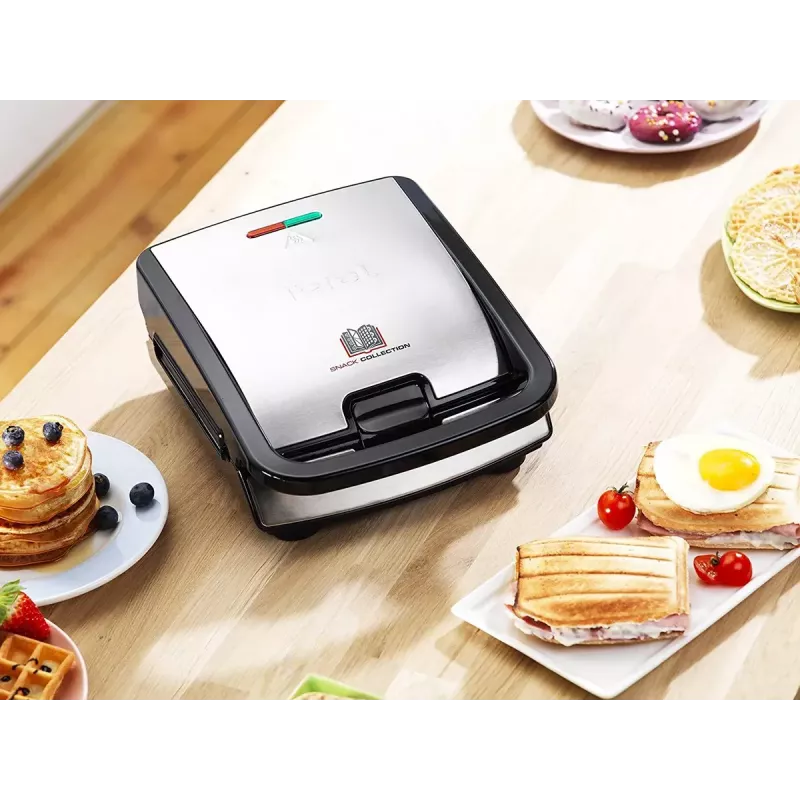 Keičiamoji plokštelė Tefal Snack Collection SnackTime XA801212 — 242×155×44 mm, pakuotėje 2 vnt.