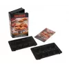Atsarginė plokštė Tefal XA801512 juoda, skirta Snack Collection, 242×155×44 mm, 2 vnt.