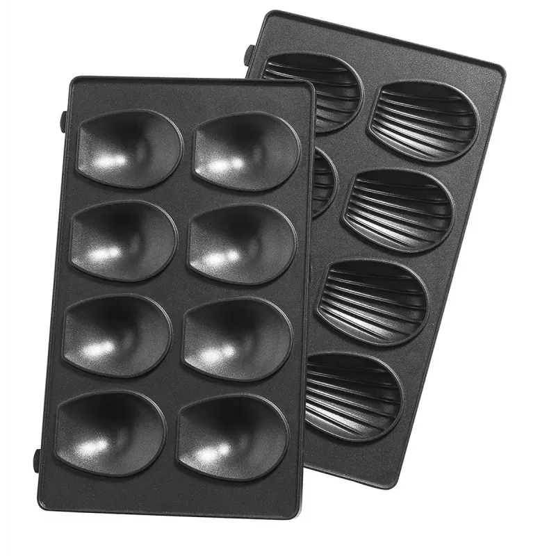 Atsarginė plokštė Tefal XA801512 juoda, skirta Snack Collection, 242×155×44 mm, 2 vnt.