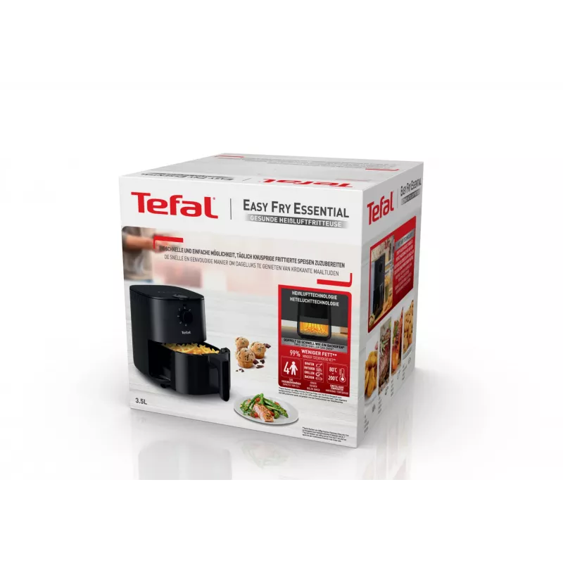 Tefal Easy Fry EY1308 Single 3,5 l atskirai stovinti 1030 W karšto oro gruzdintuvė juoda
