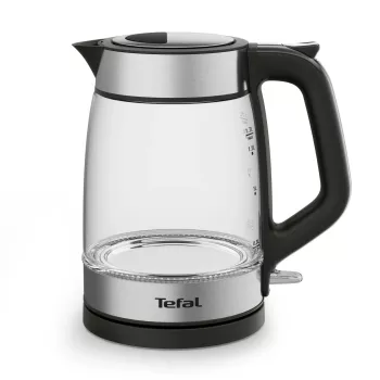 Tefal stiklinis virdulys KI605830 elektrinis virdulys 1,7 L 2200 W juoda, sidabrinė, permatoma