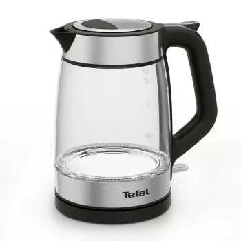 Tefal stiklinis virdulys KI605830 elektrinis virdulys 1,7 L 2200 W juoda, sidabrinė, permatoma