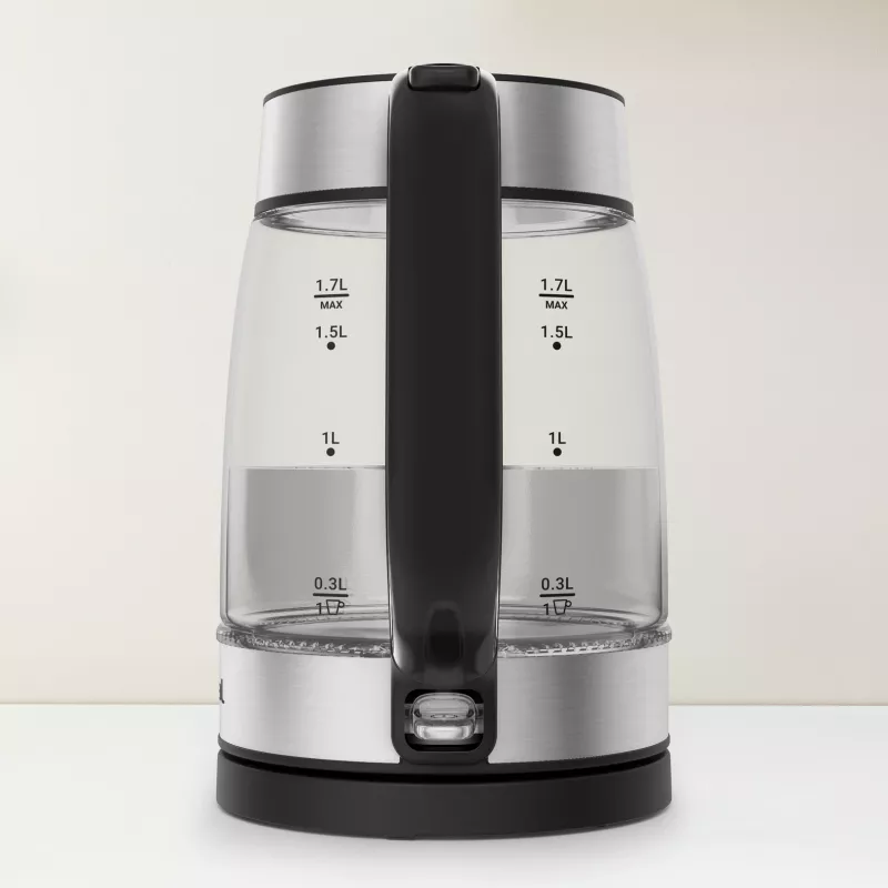 Tefal stiklinis virdulys KI605830 elektrinis virdulys 1,7 L 2200 W juoda, sidabrinė, permatoma