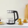 Tefal stiklinis virdulys KI605830 elektrinis virdulys 1,7 L 2200 W juoda, sidabrinė, permatoma