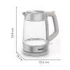Tefal Stiklinis virdulys KI605B30 elektrinis virdulys 1,7 L 2200 W Pilka, Sidabrinė, Skaidri