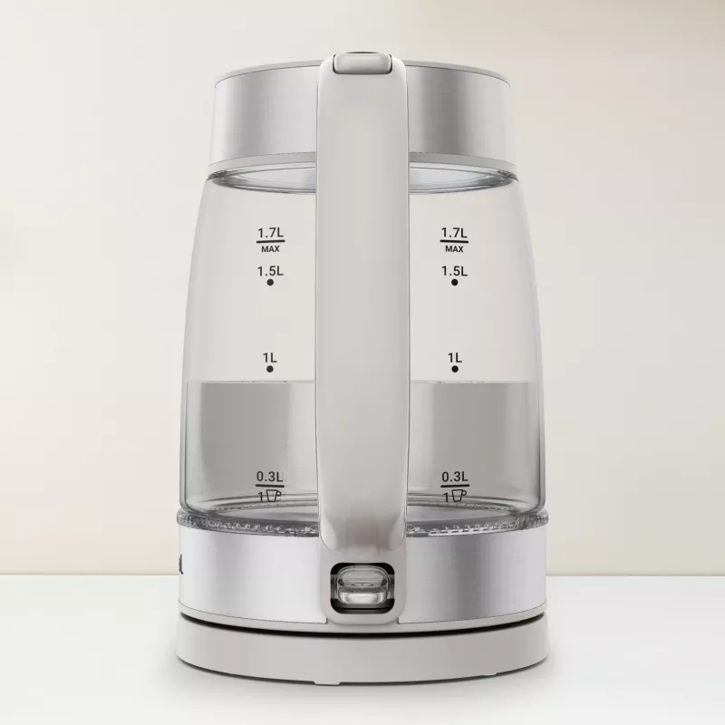 Tefal Stiklinis virdulys KI605B30 elektrinis virdulys 1,7 L 2200 W Pilka, Sidabrinė, Skaidri
