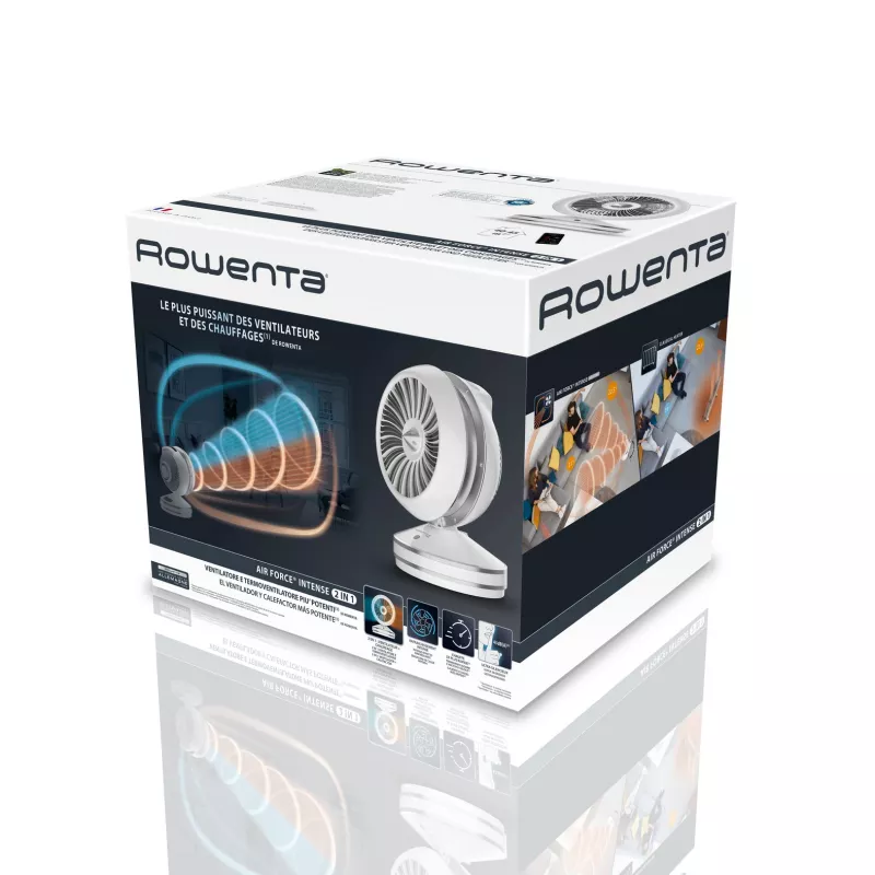 Rowenta HQ7152 patalpų ventiliatorinis elektrinis šildytuvas, baltas, sidabrinis