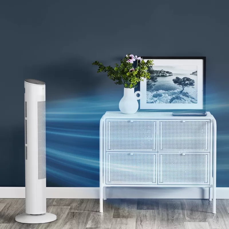 Buitinis bokštinis ventiliatorius Rowenta Eole VU6871 baltas 40W AC 220-240V
