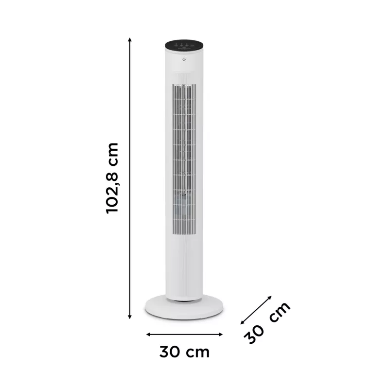 Buitinis bokštinis ventiliatorius Rowenta Eole VU6871 baltas 40W AC 220-240V