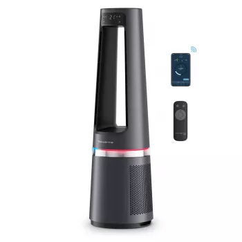 Oro valytuvas Rowenta Eclipse 3-in-1 Connect QU5072, skirtas iki 50 m², 130 m³/h, 62 dB, sidabrinis