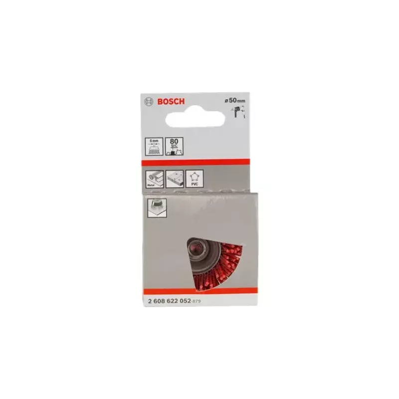 Vielinis puodelio šepetys Bosch 2608622052 nailono šereliai skersmuo 5 cm storis 1,1 mm