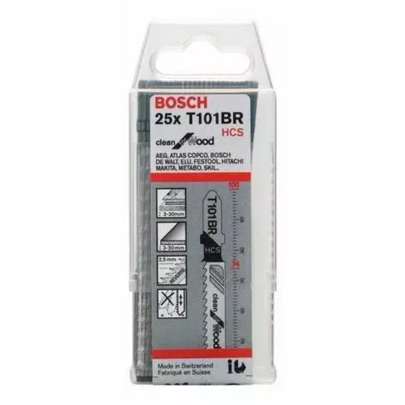 Pjūklelio geležtė Bosch 2 608 633 623, didelio anglies plieno, 25 vnt.