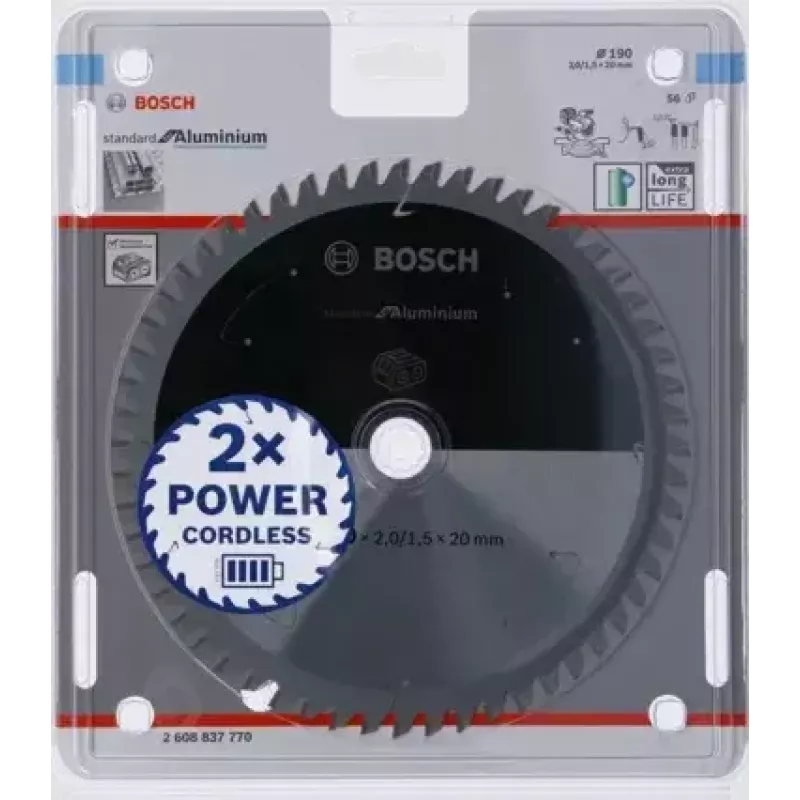 Bosch 2 608 837 770 diskinis pjūklo diskas 19 cm 1 vnt.