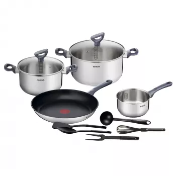Puodas Tefal G713SB74 nerūdijantis plienas, vidinė titano danga, atsparus karščiui iki 175 °C