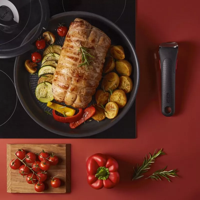 Puodų rinkinys Tefal Ingenio L76391 — aliuminio mišrus rinkinys, 4 vnt. (puodai Ø16/18/20 cm) juoda