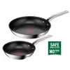 Keptuvių rinkinys Tefal Intuition B817S255 — nerūdijančio plieno keptuvės 20 cm ir 26 cm