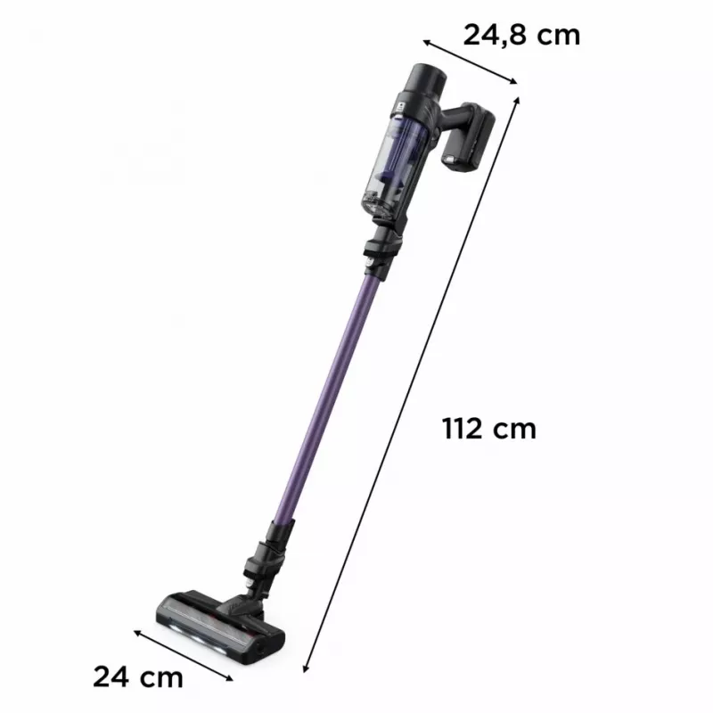 Rowenta RH6A31 2-in-1 stick vacuum baterija Dry Bagless 140 W Juoda, Purple