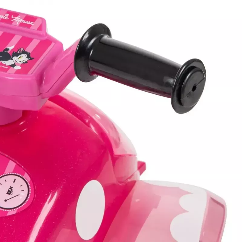 Elektrinis vaikiškas keturratis HUFFY Minnie pelė modelis 19075W — baterijomis maitinamas vaikų visureigis