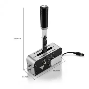 Hand brake Thrustmaster 4060306 USB Juoda Sidabrinė for PC PS4 PS5 Xbox