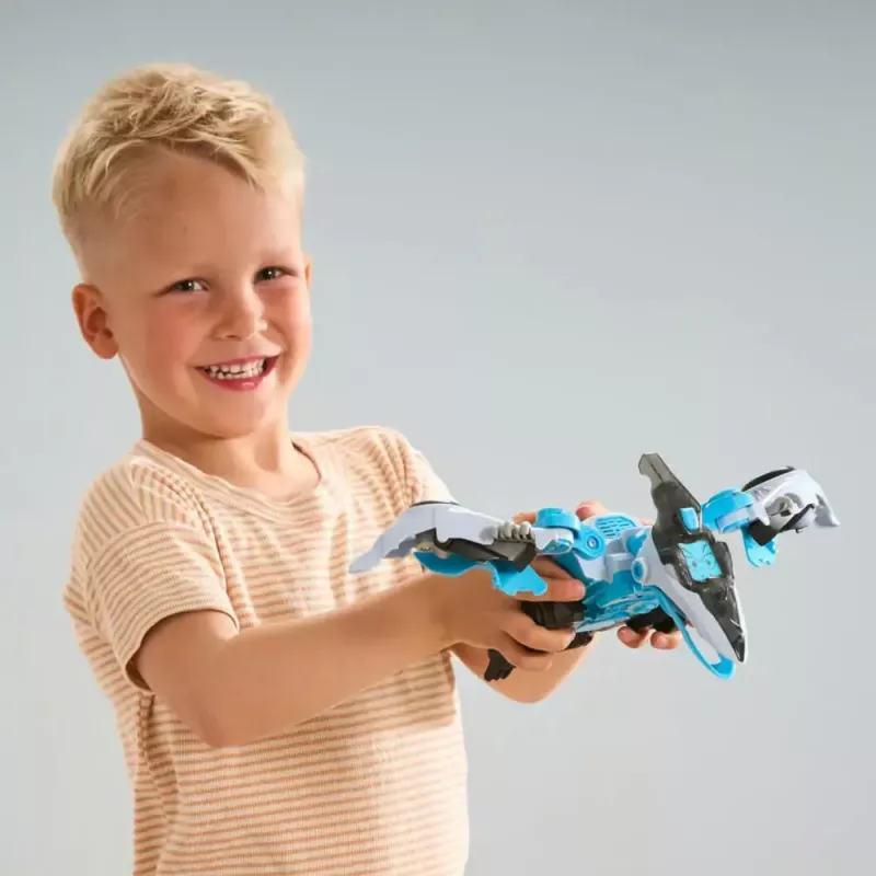 Transformuojamas žaislas VTech Switch & Go Dinos Fire Pterotactyl — VTech modelis 80-572804, elektroninis transformuojamas dinozauras / transporto priemonė
