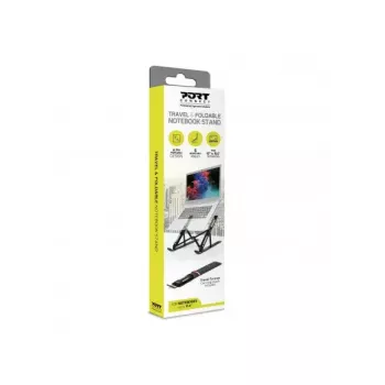 Nešiojamojo kompiuterio stovas Port Designs 901107 Juodas Aliuminis 39,6 cm