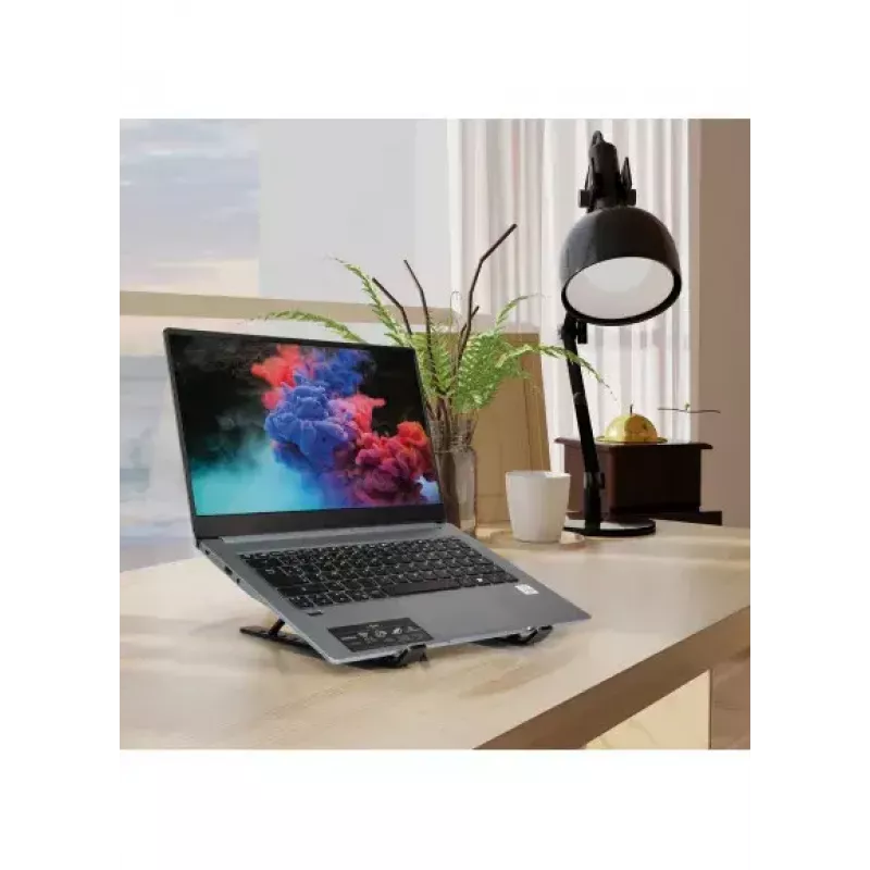 Nešiojamojo kompiuterio stovas Port Designs 901107 Juodas Aliuminis 39,6 cm