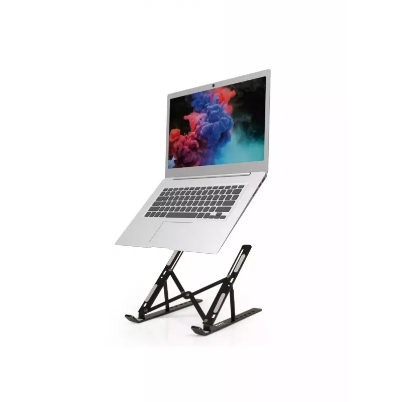 Nešiojamojo kompiuterio stovas Port Designs 901107 Juodas Aliuminis 39,6 cm