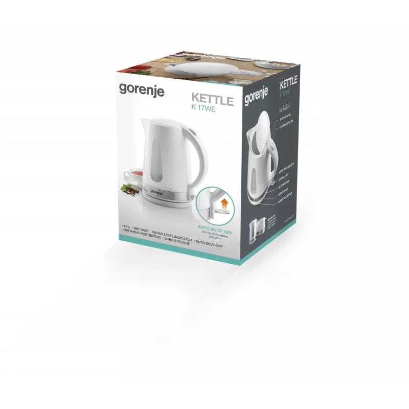 Gorenje K17WE elektrinis virdulys 1.7 L 2200 W Baltas