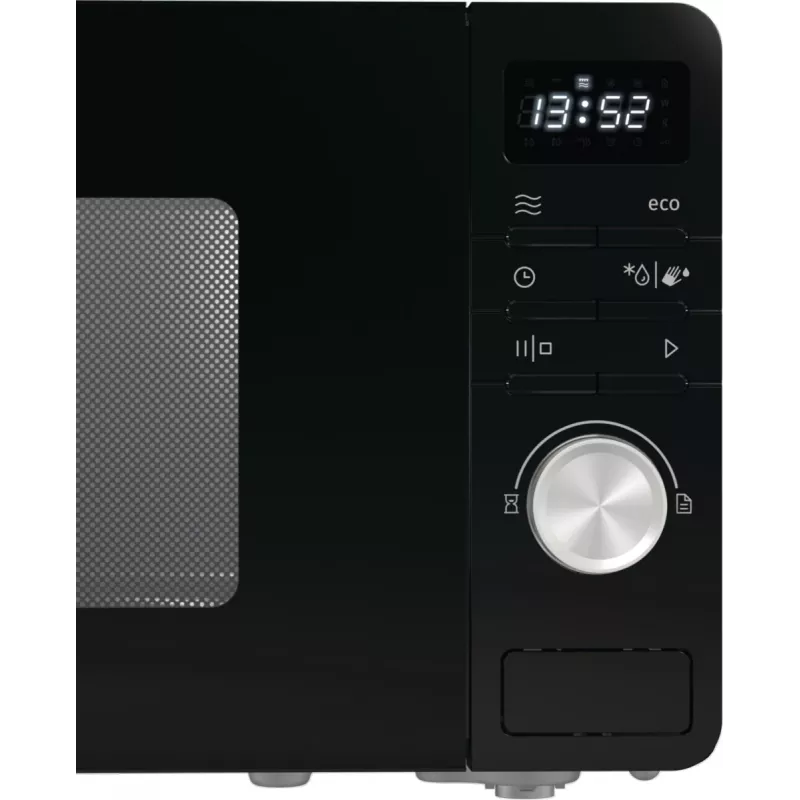 Gorenje Mikrobangų krosnelė MO20A3B, stalviršinė, solo mikrobangų krosnelė, 20 L, 800 W, įmontuotas ekranas, LED