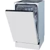 Gorenje indaplovė GV561D10 BK070, pilnai įmontuojama, siaura (45 cm), balta, standartinė (80–85 cm), juoda, mygtukai