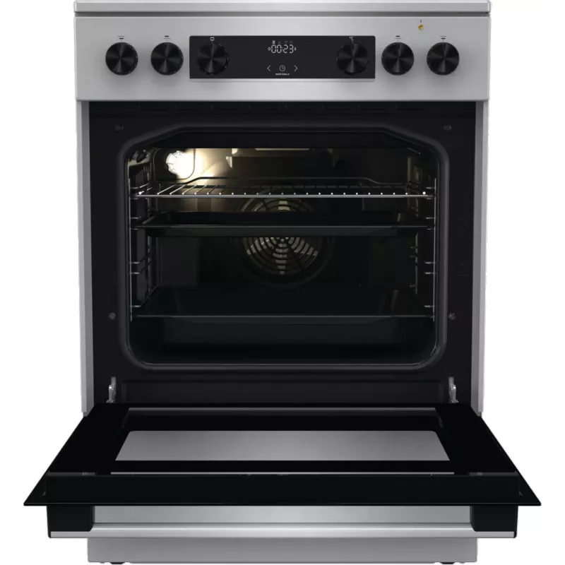 Gorenje GECS6C70XC viryklė Laisvai pastatoma viryklė Elektrinė Kaitvietė Nerūdijantis plienas