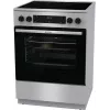 Gorenje GECS6C70XC viryklė Laisvai pastatoma viryklė Elektrinė Kaitvietė Nerūdijantis plienas