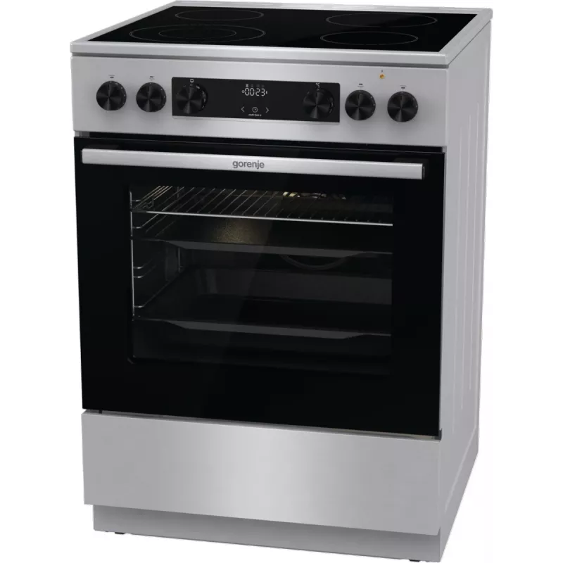 Gorenje GECS6C70XC viryklė Laisvai pastatoma viryklė Elektrinė Kaitvietė Nerūdijantis plienas