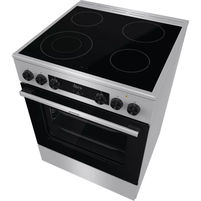 Gorenje GECS6C70XC viryklė Laisvai pastatoma viryklė Elektrinė Kaitvietė Nerūdijantis plienas