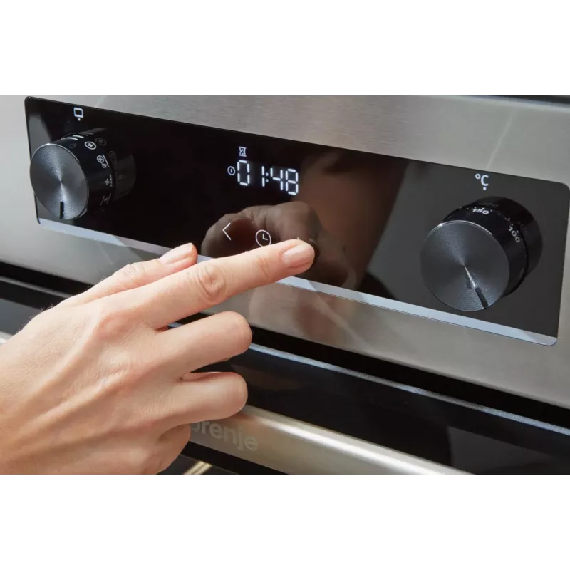 Gorenje GECS6C70XC viryklė Laisvai pastatoma viryklė Elektrinė Kaitvietė Nerūdijantis plienas