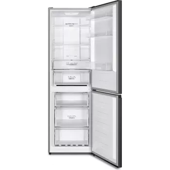 Gorenje šaldytuvo ir šaldiklio derinys NRK619CABXL4, 304 l, 6 kg/24h, klasė C, šviežumo zona, juodas