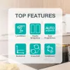 Gorenje Indukcinė kaitlentė GI6443BSCWF, juoda, įmontuojama, 60 cm, zoninė indukcinė kaitlentė, stiklo keramika, 4 zonos(-ų)