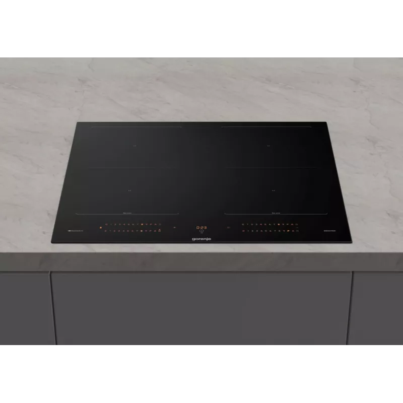 Gorenje Indukcinė kaitlentė GI6443BSCWF, juoda, įmontuojama, 60 cm, zoninė indukcinė kaitlentė, stiklo keramika, 4 zonos(-ų)