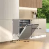 Gorenje GV642C65 pilnai įmontuojama 14 stalo komplektų
