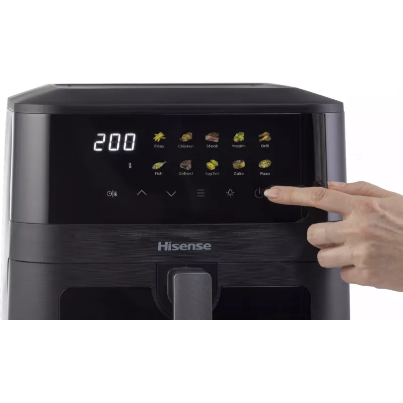 Hisense HAF2100DCD Viena 7,7 l 2100 W Karšto oro gruzdintuvė Juoda