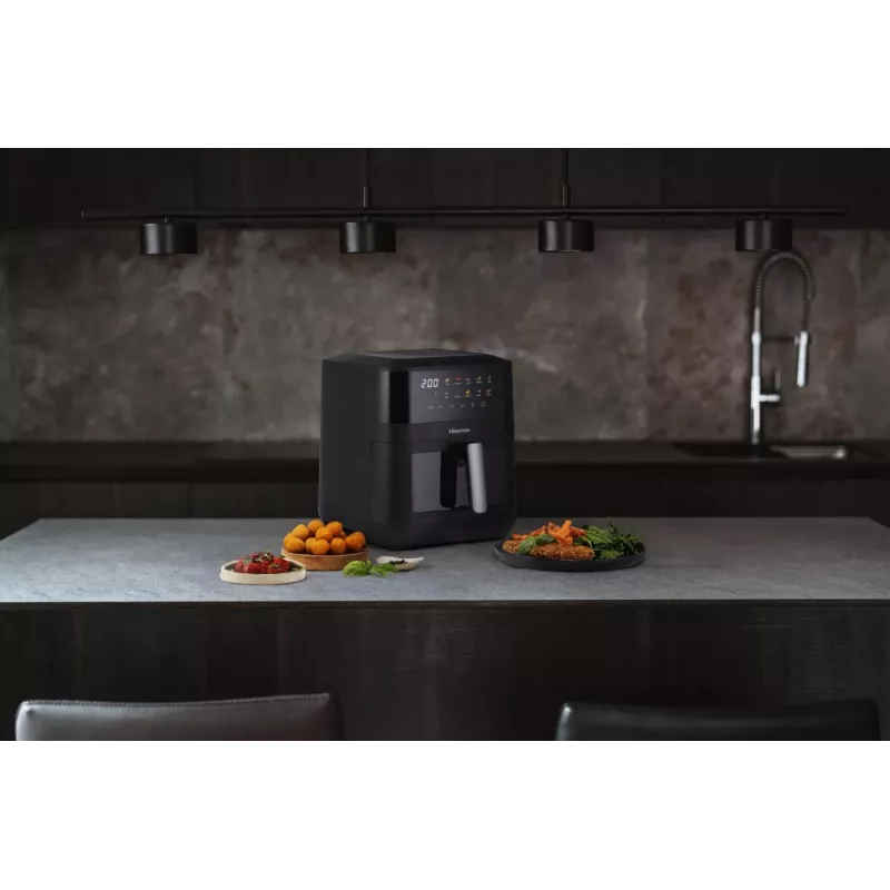 Hisense HAF2100DCD Viena 7,7 l 2100 W Karšto oro gruzdintuvė Juoda