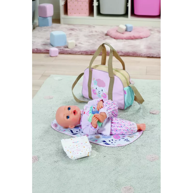 BABY born kintantis krepšys Gėlė Lėlės sauskelnių krepšys