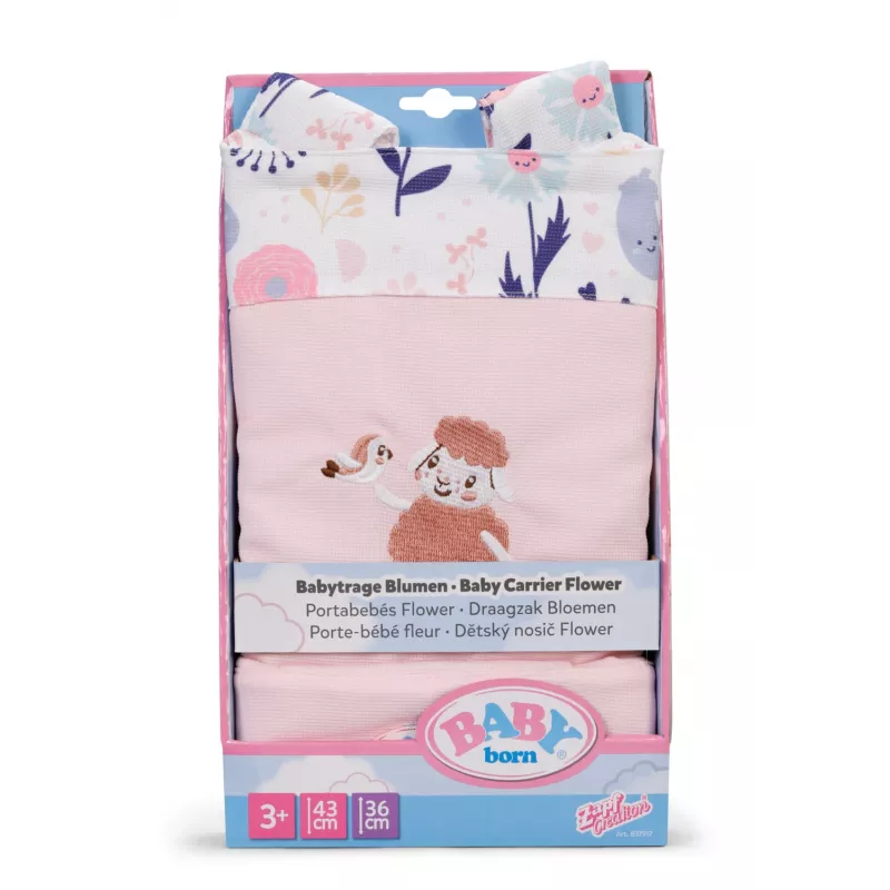 BABY born Baby Carrier Flower lėlės nešynė