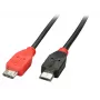 Lindy 2m USB 2.0 Type Micro-B to Micro-B OTG kabelis, 2 m, Micro-USB B, Micro-USB B, USB 2.0, Vyriška/Vyriška, Juoda