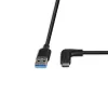 Lindy 1,5 m USB 3.2 Type A į C laidas, 90° dešinėje pusėje, 10 Gbps