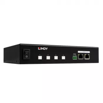 Lindy 32622 maitinimo skirstymo įrenginys (PDU) 4 kintamosios srovės lizdai (-ų) 1U juodas