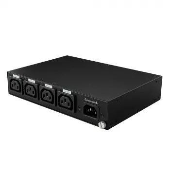 Lindy 32622 maitinimo skirstymo įrenginys (PDU) 4 kintamosios srovės lizdai (-ų) 1U juodas